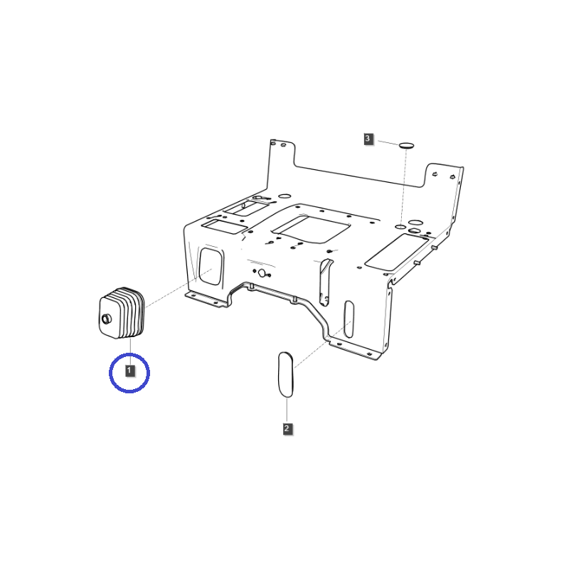 elementos de equipamiento de cabina - Guardapolvo / fuelles / M/SHIFT / TRG870 / n.º 40007262 / Tractor LS