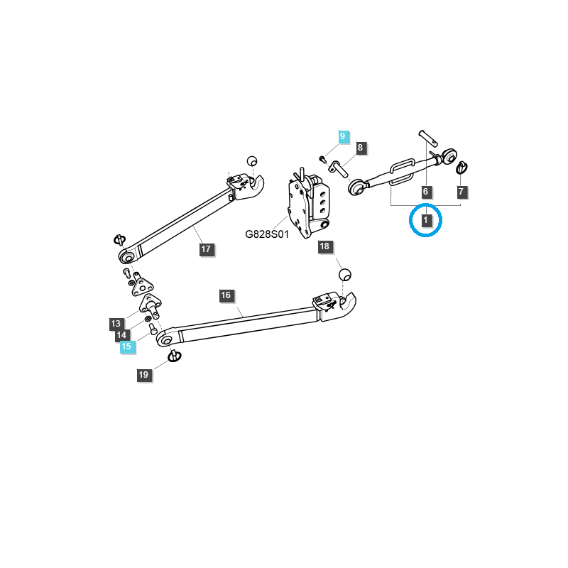 turnbuckles - Turnbuckle / LS Tractor No. 40008084
