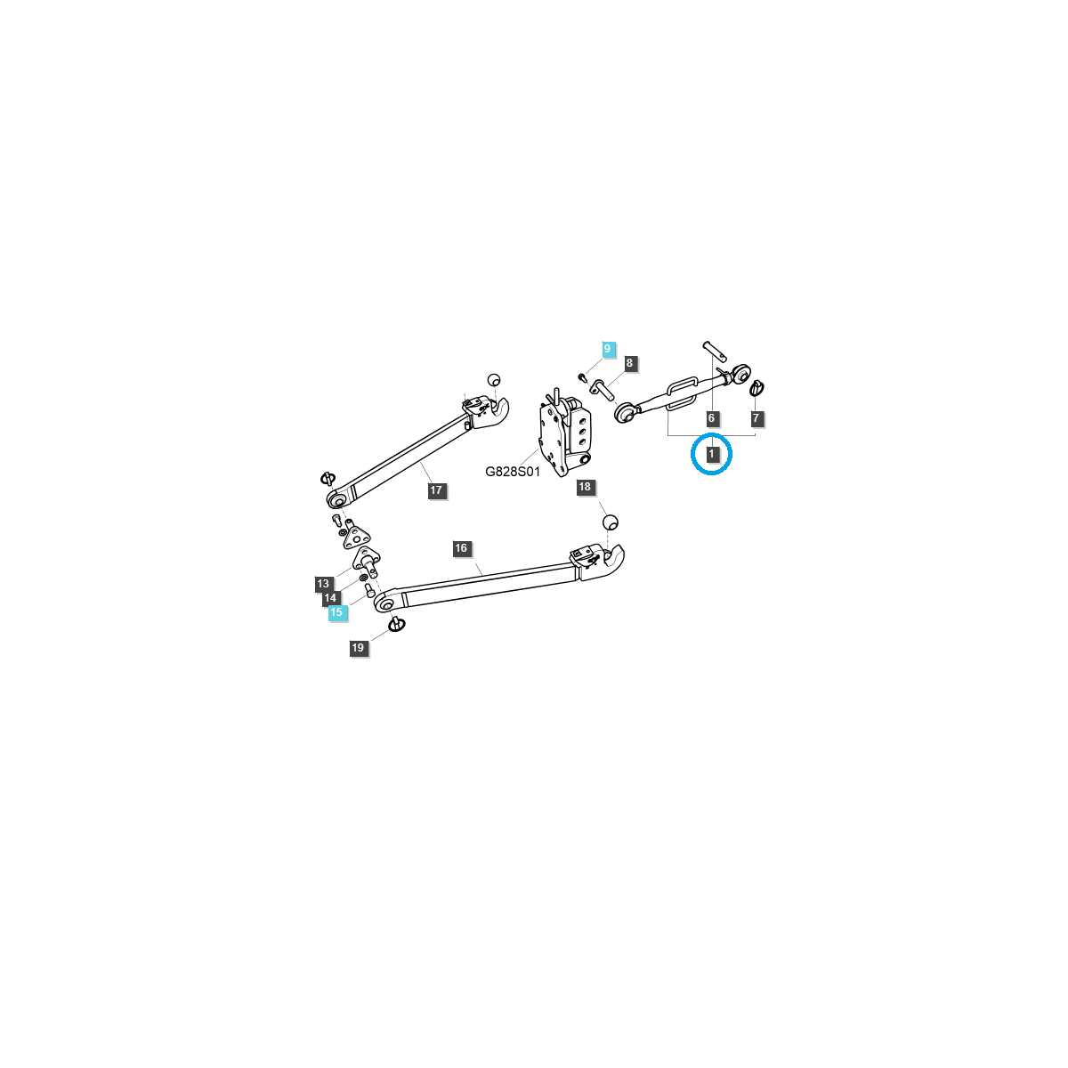 Spannschloss / LS Traktor Nr. 40008084