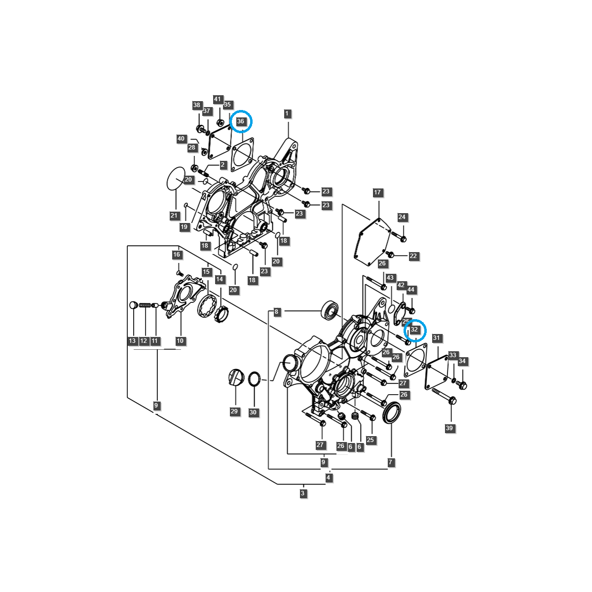 Těsnění čerpadla / Traktor LS / LS MT1.25 / č. 40355905