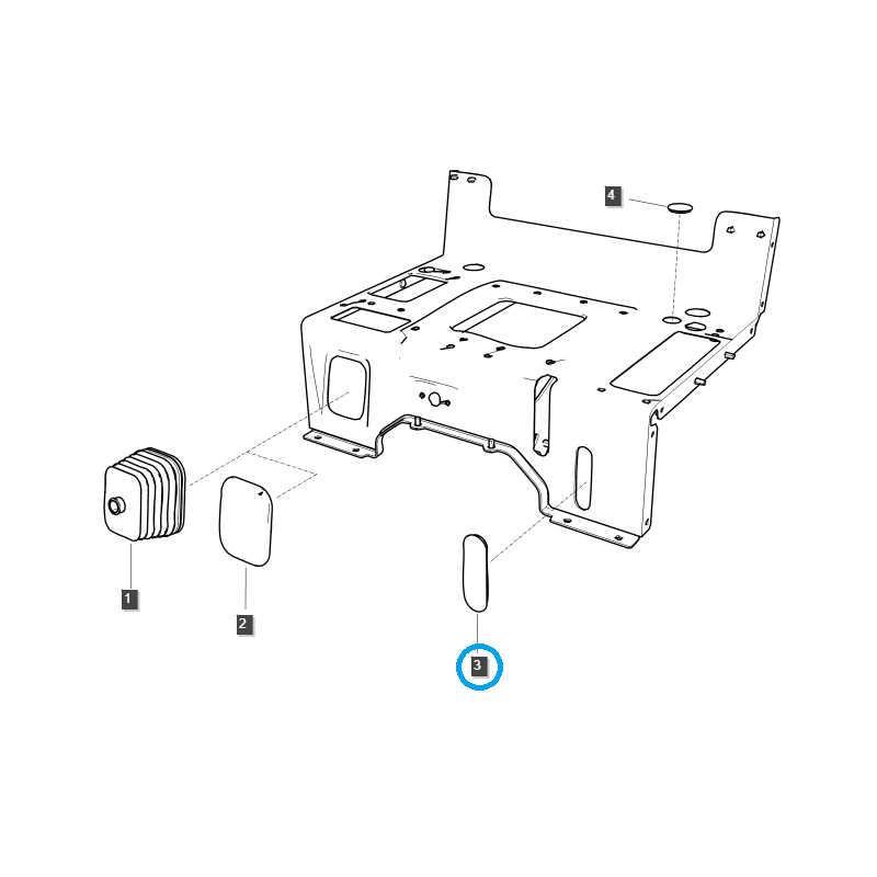 atrapy - Differentialdeckel / TRG870 / LS Traktor / Nr. 40007368