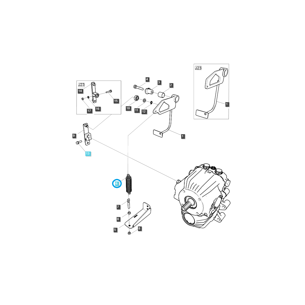 Ressort / TRG292 / Tracteur LS / N° 40224766