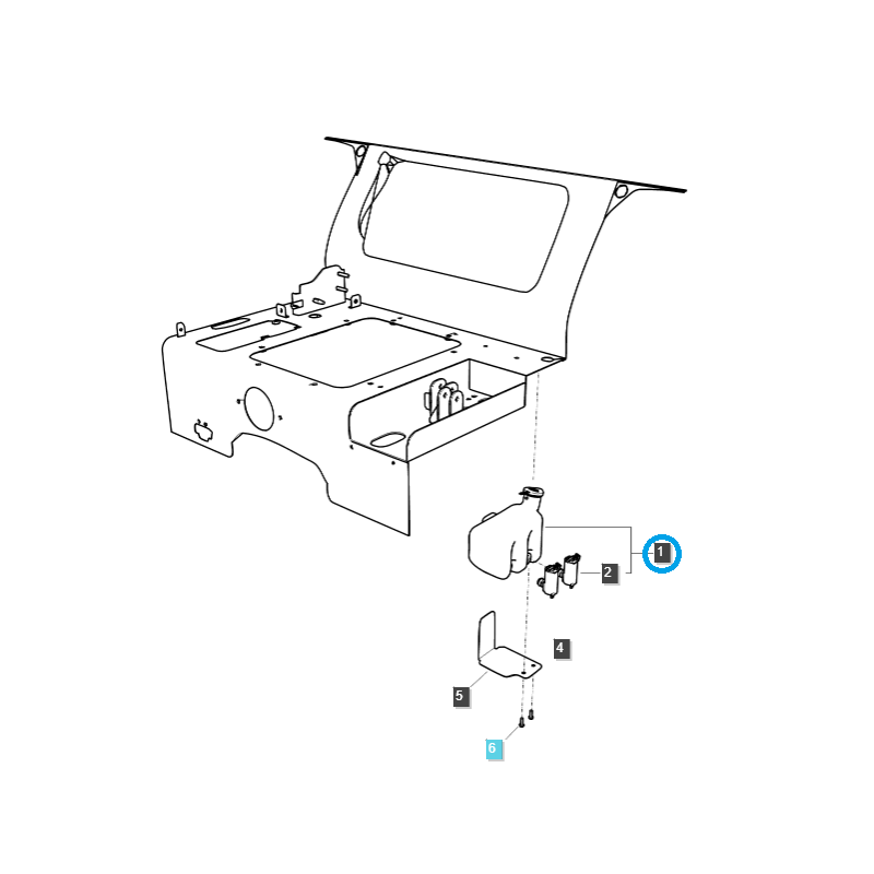 nuls - Réservoir de liquide lave-glace / TRG870 / Tracteur LS / N° 40301642