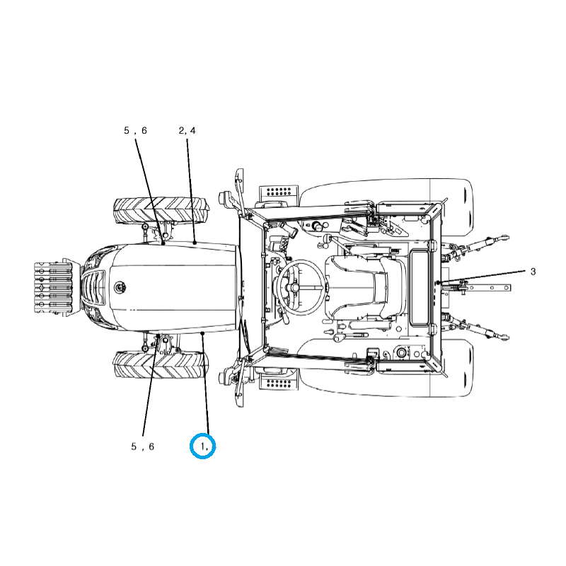 aufkleber - Haubenaufkleber (links) / LS Traktor Nr. 40318420