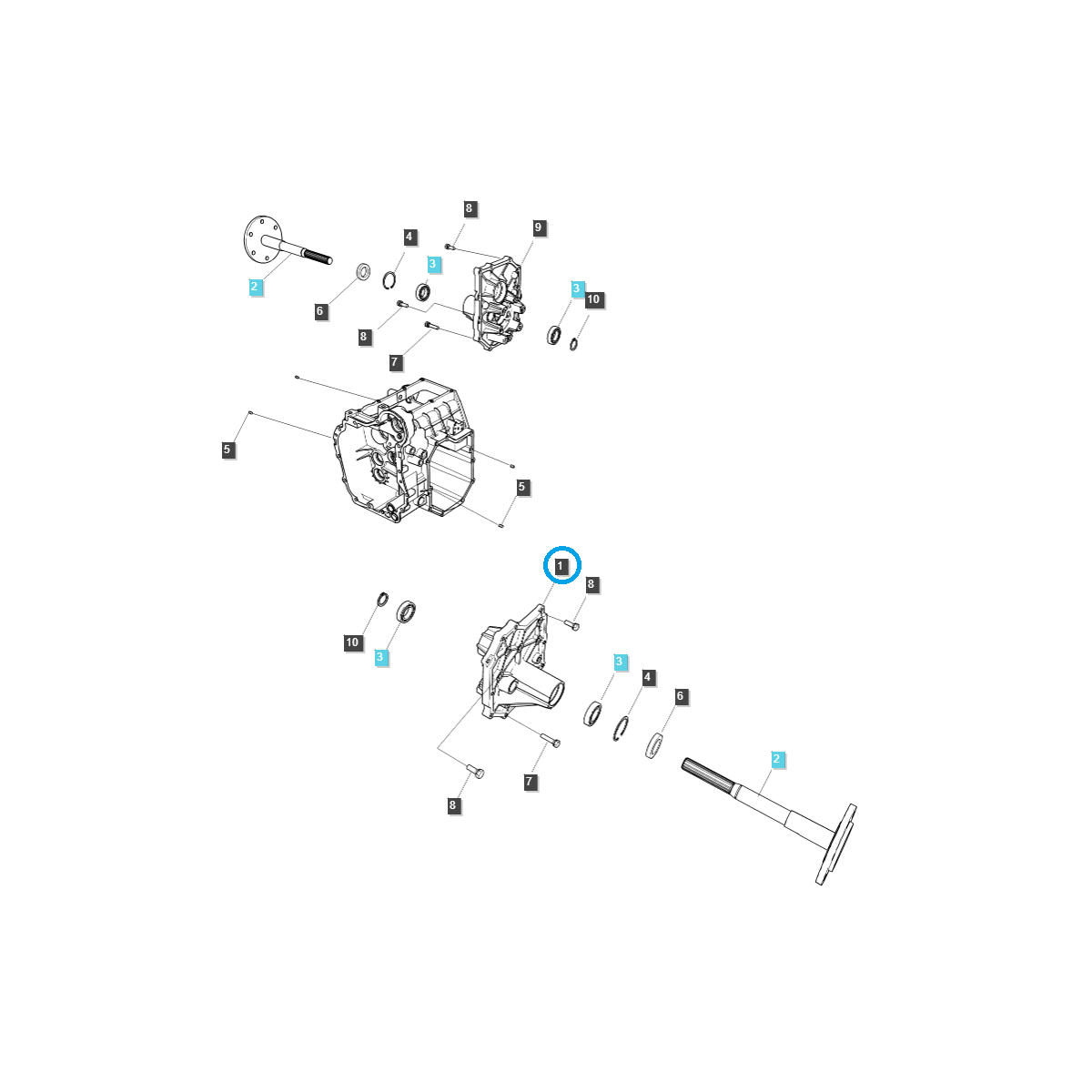 Transmission Housing (Left) / TRG480 / Ls Tractor No. 40197122