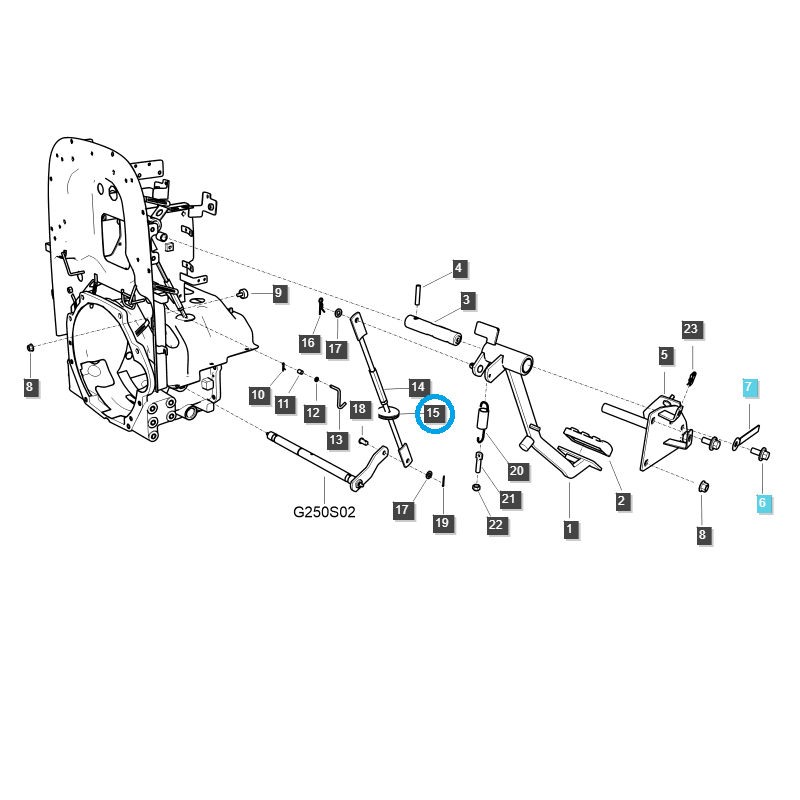 others clutch - Clutch cable rubber cover / LS MT3.40 / LS MT3.55 / LS MT3.57 / LS MT3.60 / LS MT3.50 / no. 40007506