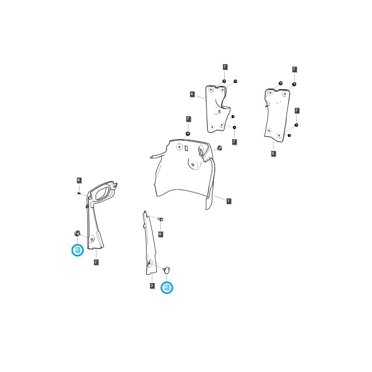 Bouton universel M8 / TRG970 / Ls Tracteur 40342505