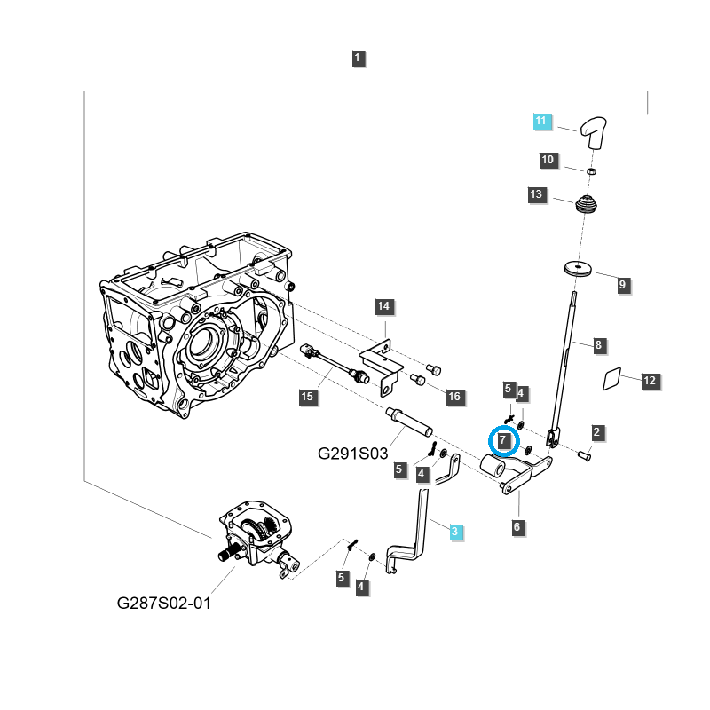 transmission - Lever spacer TRG827 / 40012095