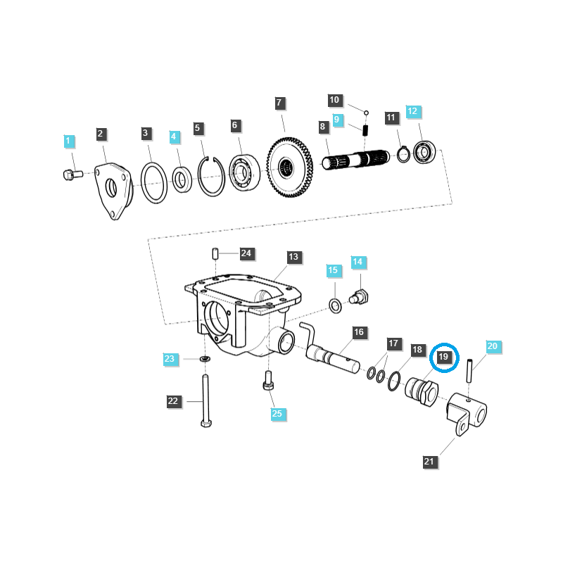 drive system - Lever Adapter / TRG291 / Ls Tractor 40009503