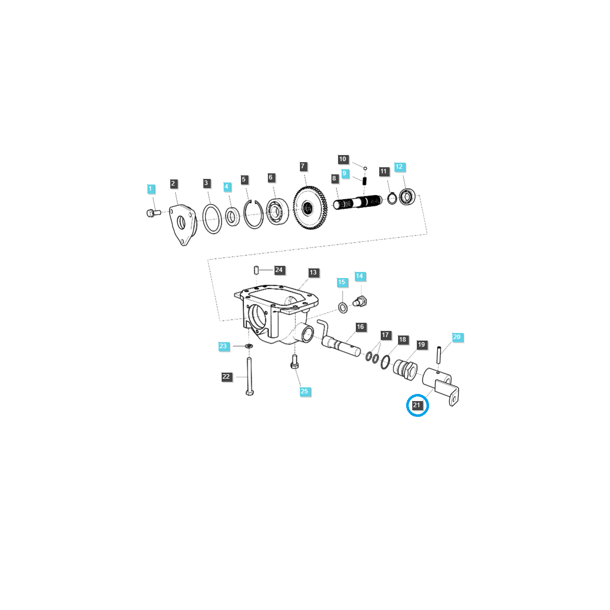 Rameno voliča M/PTO / TRG291 / Ls Traktor 40012235