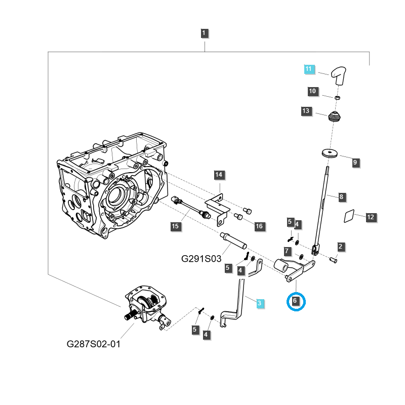atrapy - PTO ARM / TRG293 / LS Tractor / no. 40255067