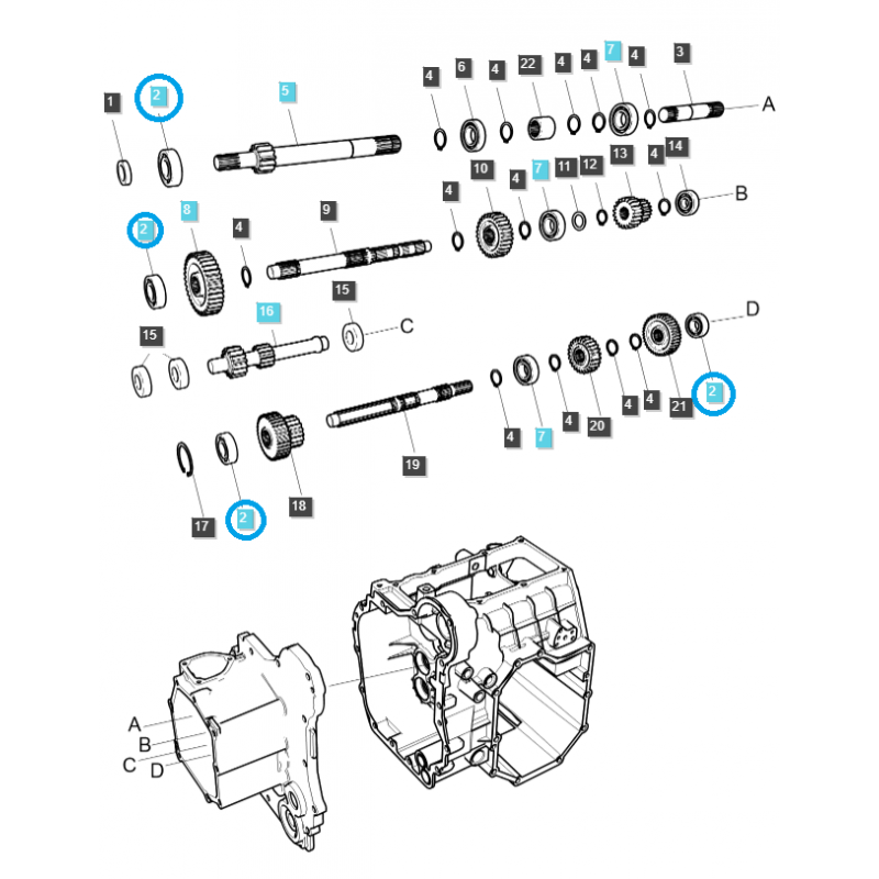 bearings - Ball Bearing 20x47x14mm / A0862040 / Ls Tractor 40012702