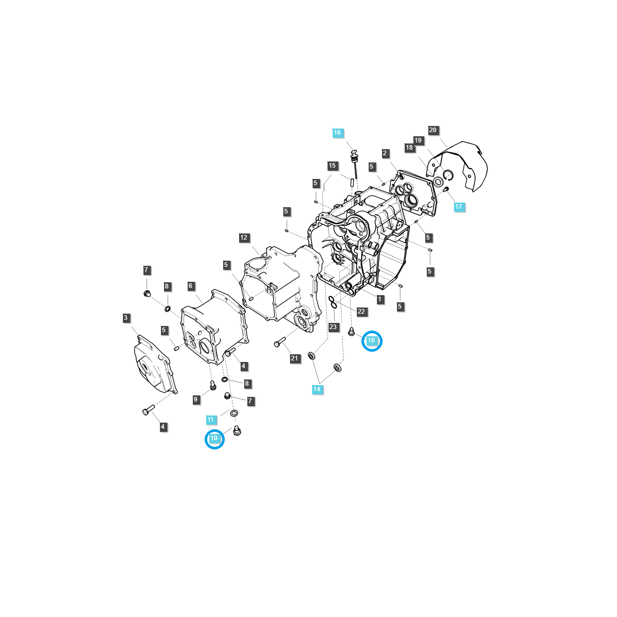 Bouchon de vidange d'huile / Tracteur TRG280 / LS / N° 40229917