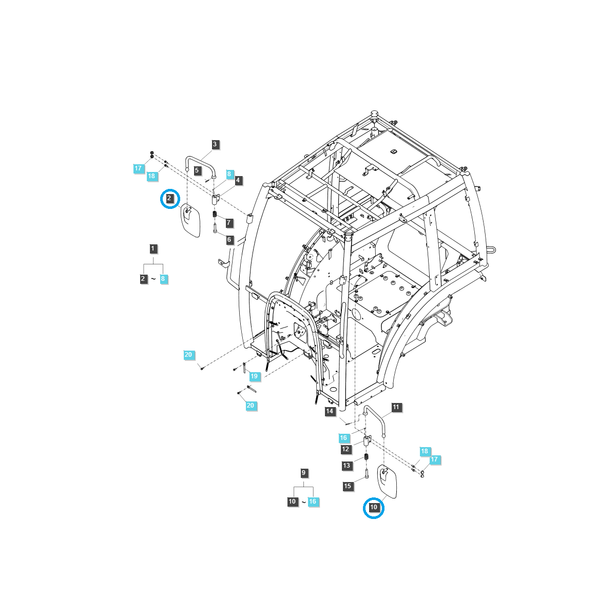 Seitenspiegel / TRG869 / Nr. 40255042