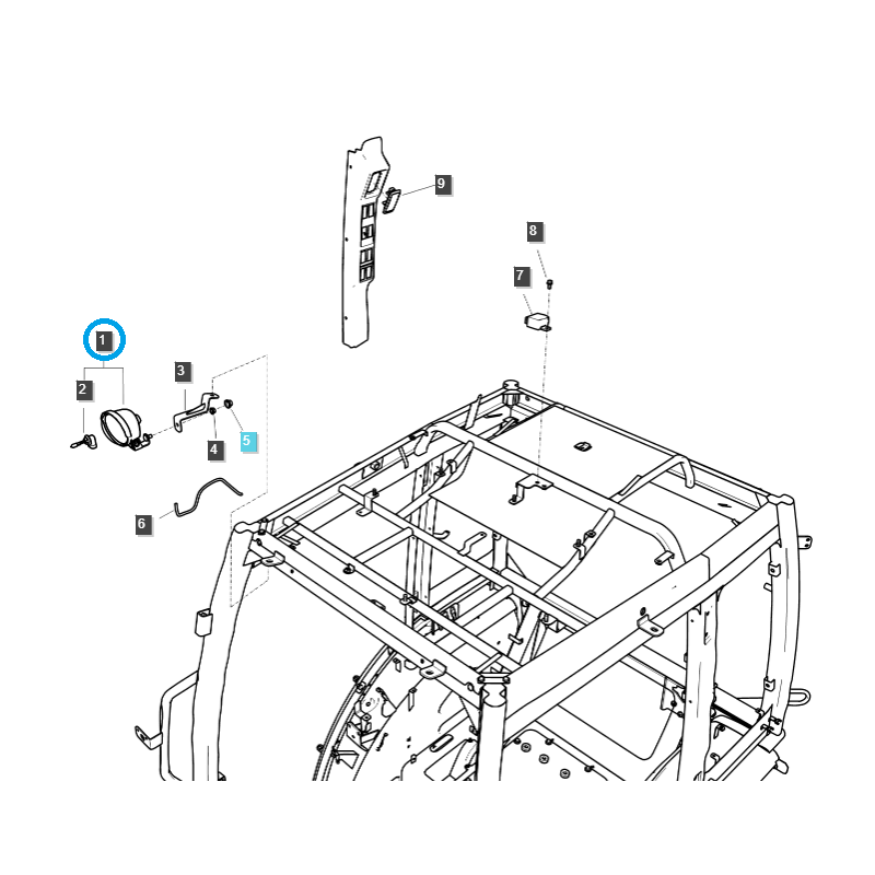 lámparas - Lámpara de trabajo delantera / trasera / 12V/37W / LS MT1.25 / LS MT3.40 / LS MT3.55 / LS MT3.57 / LS MT3.60