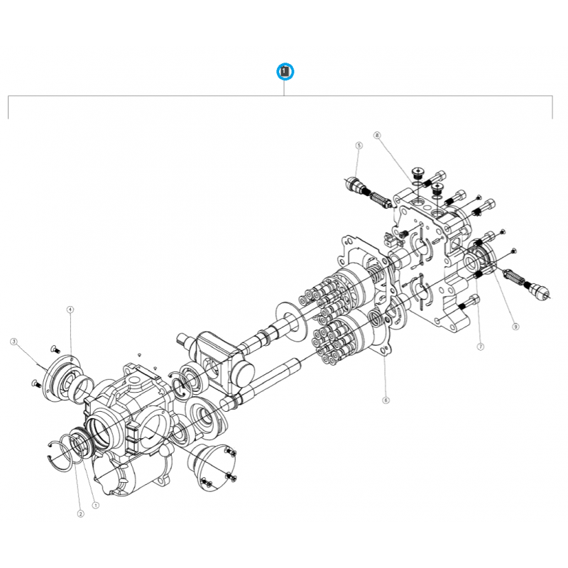 sealants - Gasket set for Ls Tractor hydrostatic box No. 40286701