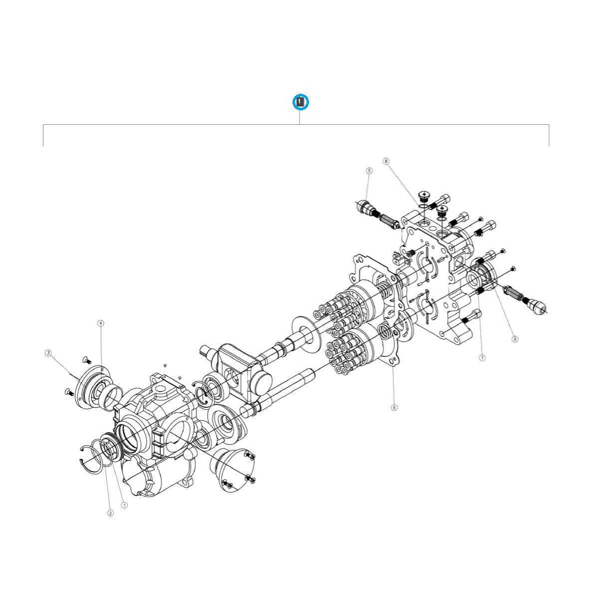 Sada těsnění pro hydrostatický box Ls Tractor č. 40286701