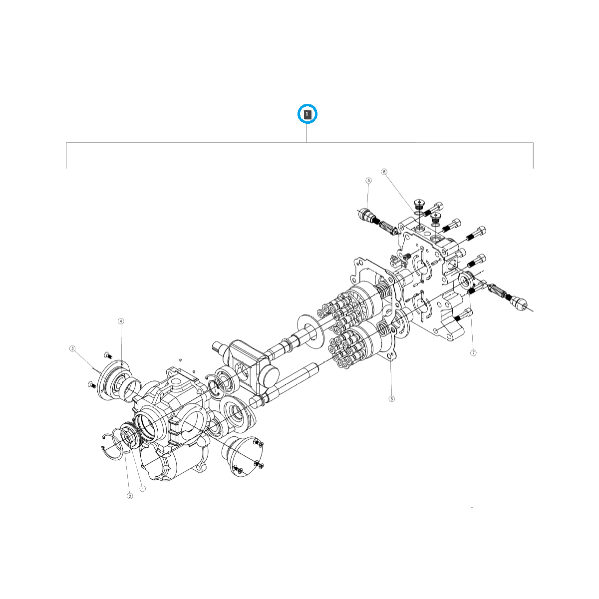 Dichtungssatz für Ls-Traktor-Hydrostatbox Nr. 40286563