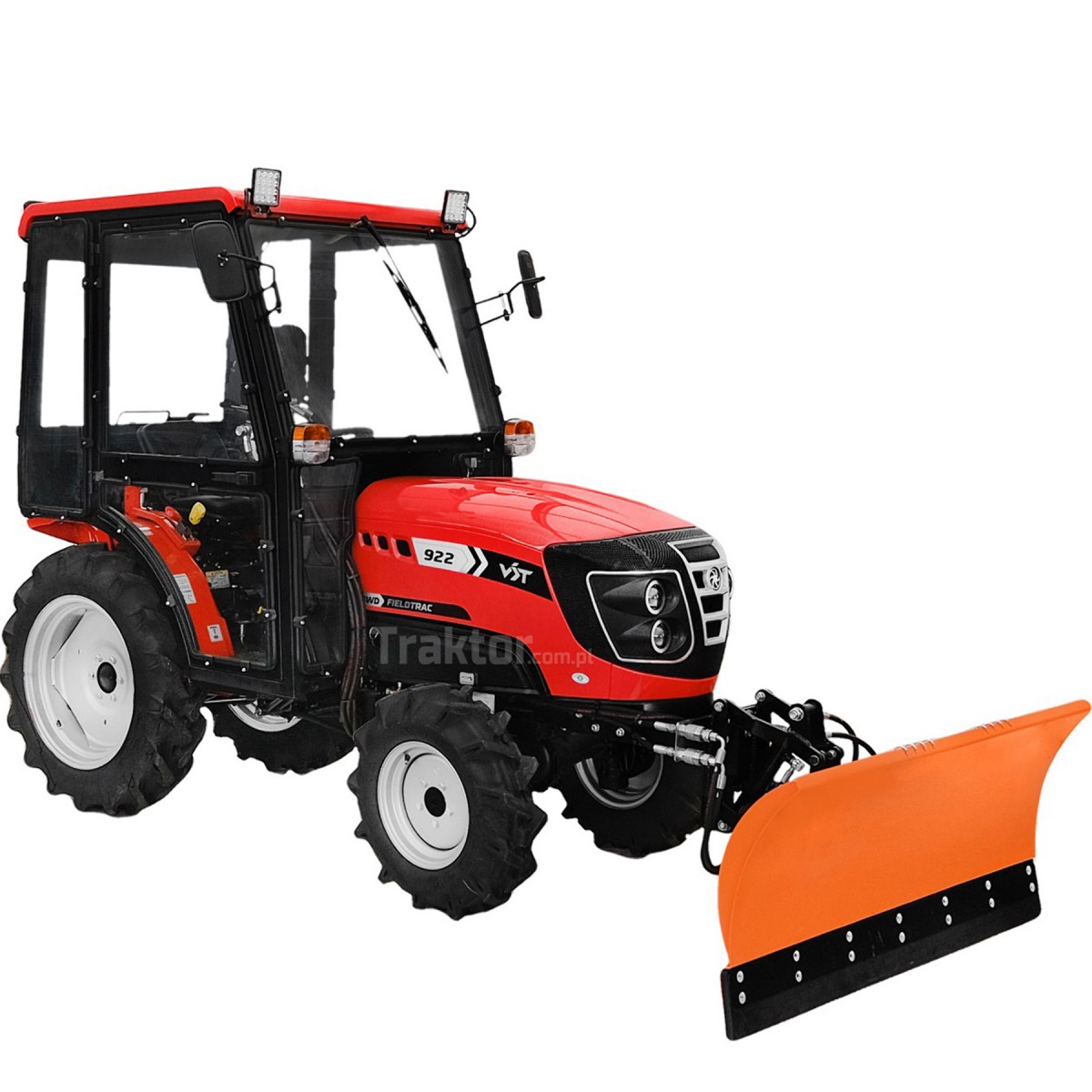 VST Fieldtrac 922D 4x4 - 22 HP / CAB + straight snow plow SBH130 130 cm, hydraulic 4FARMER