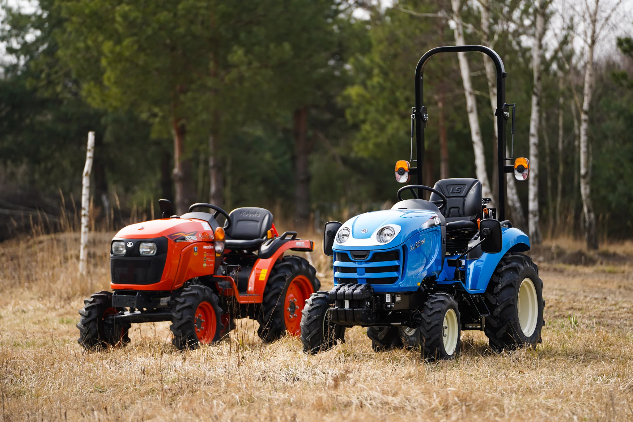 Kubota-Agrartraktoren im Vergleich zu neuen LS-Traktoren