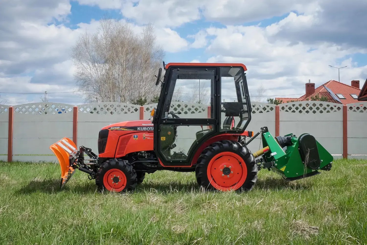 The NEW KUBOTA B2441 tractor is on its way to the customer.